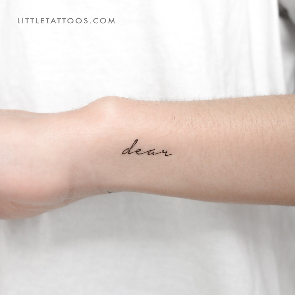 Dear Temporary Tattoo - Set of 3