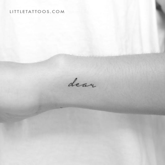 Dear Temporary Tattoo - Set of 3