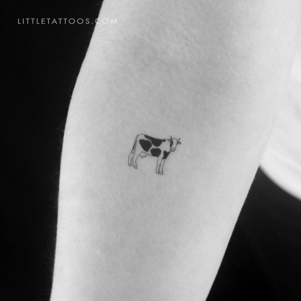 Cow Temporary Tattoo - Set of 3