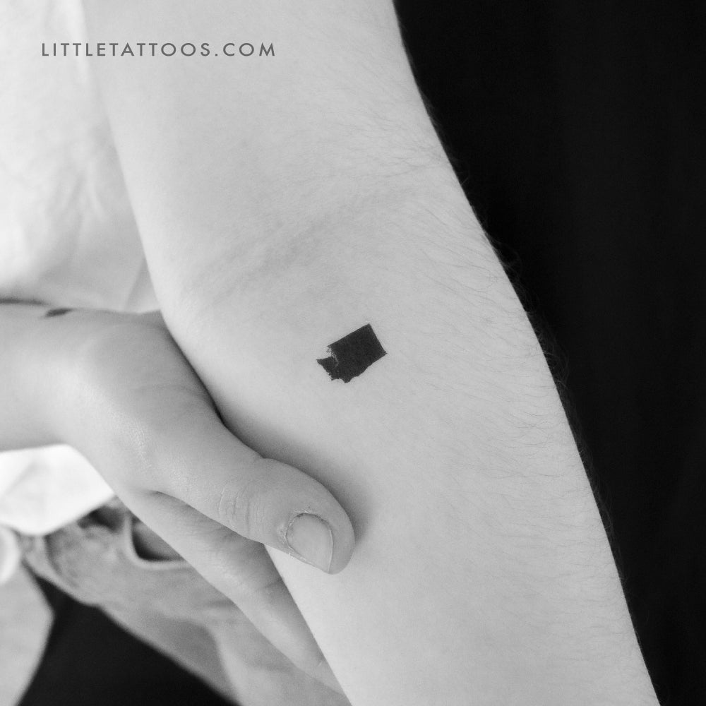 Washington Map Temporary Tattoo - Set of 3