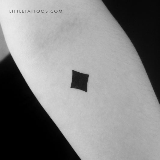 Black Diamond Temporary Tattoo - Set of 3