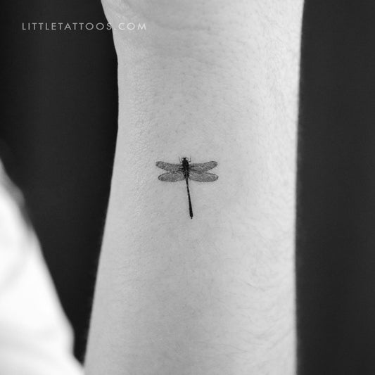 Tatuaje temporal de libélula pequeña - Juego de 3