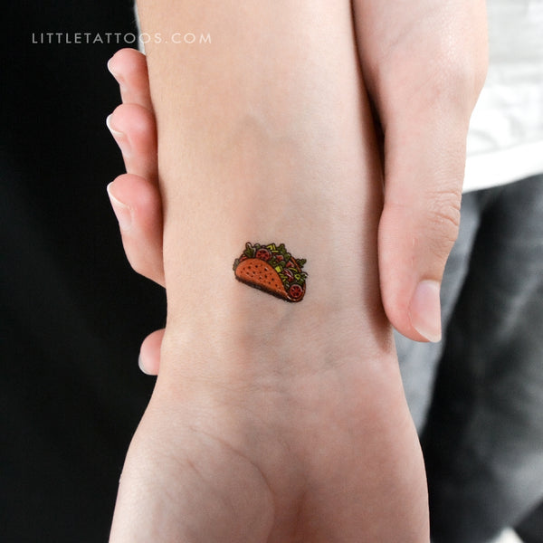 Little Taco Temporary Tattoo - Set of 3