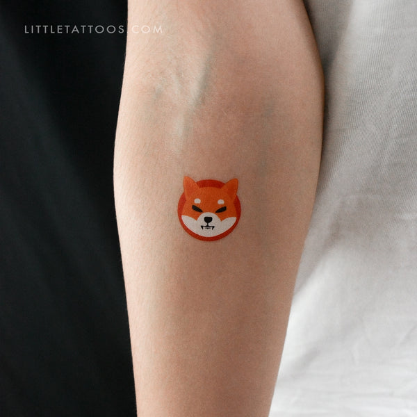 Shiba Inu Temporary Tattoo - Set of 3