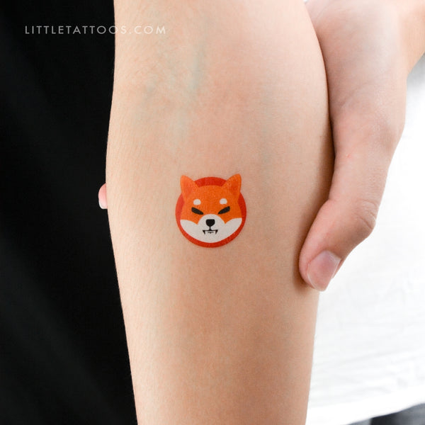 Shiba Inu Temporary Tattoo - Set of 3