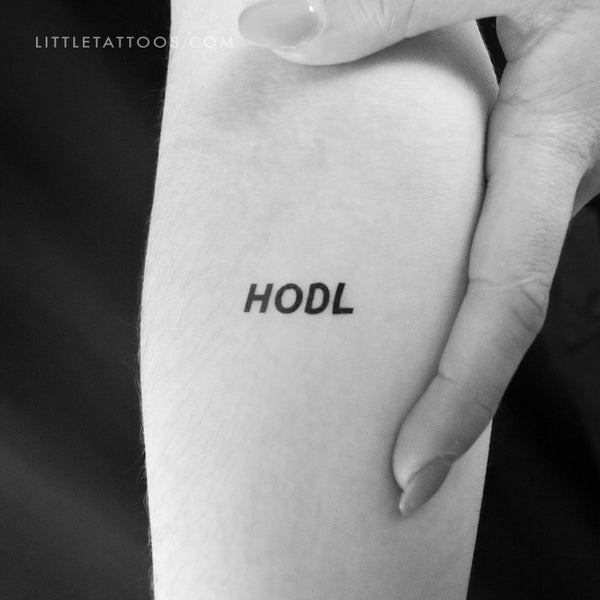 HODL Temporary Tattoo - Set of 3