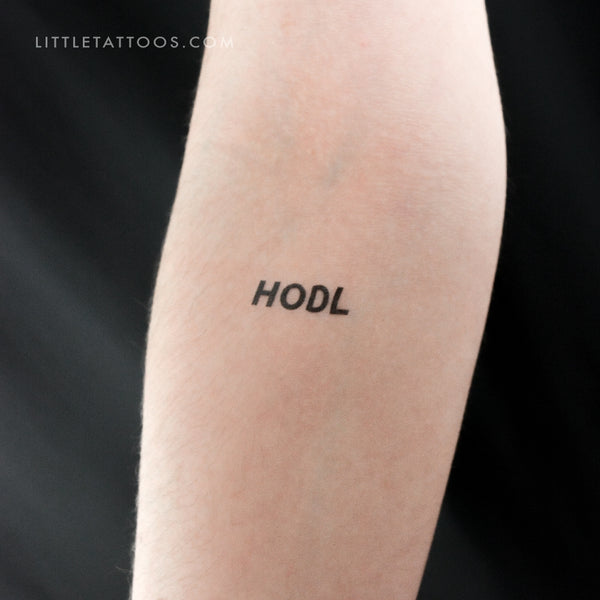 HODL Temporary Tattoo - Set of 3