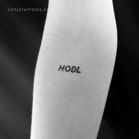 Tatuaje temporal HODL - Juego de 3