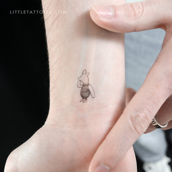 Piglet Temporary Tattoo - Set of 3
