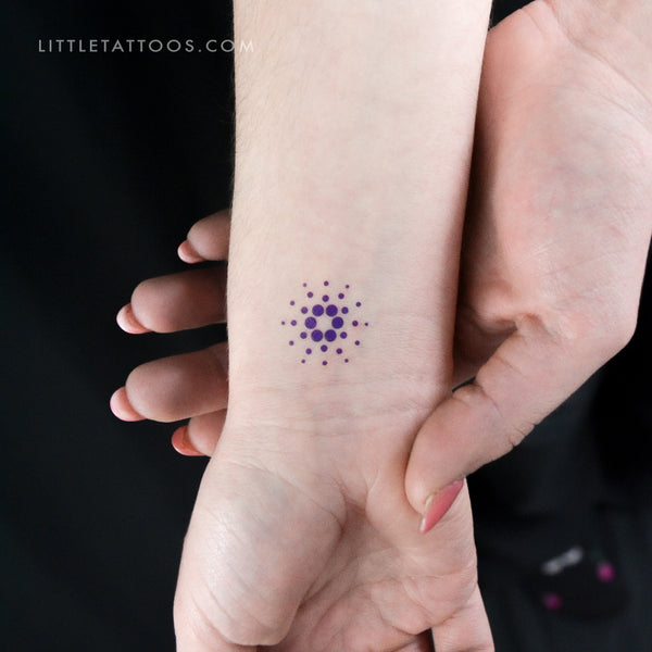 Cardano Logo Temporary Tattoo - Set of 3