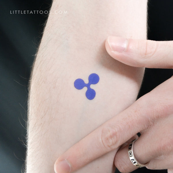 Ripple Logo Temporary Tattoo - Set of 3