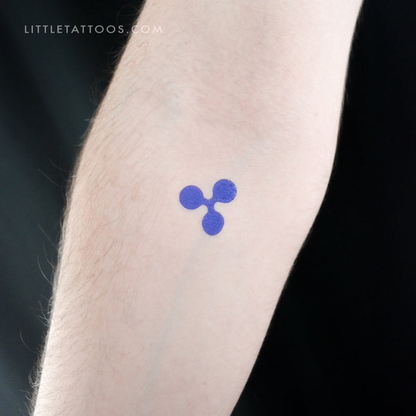 Ripple Logo Temporary Tattoo - Set of 3