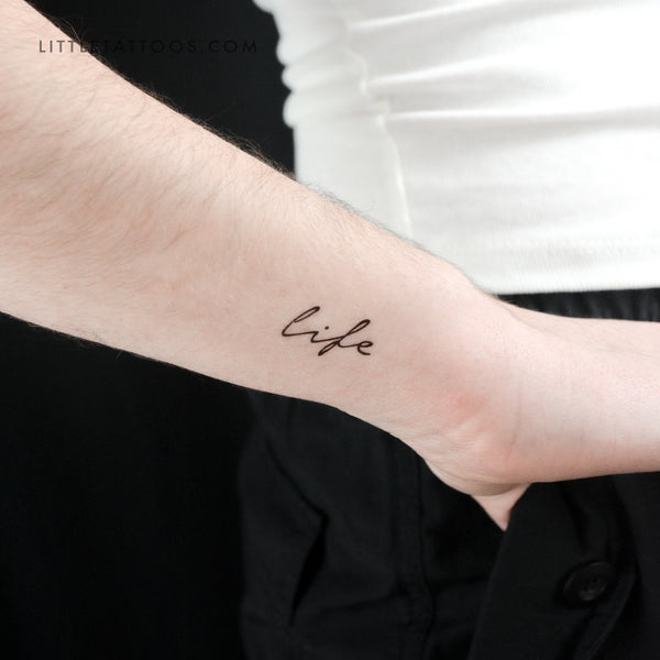 Life Temporary Tattoo - Set of 3