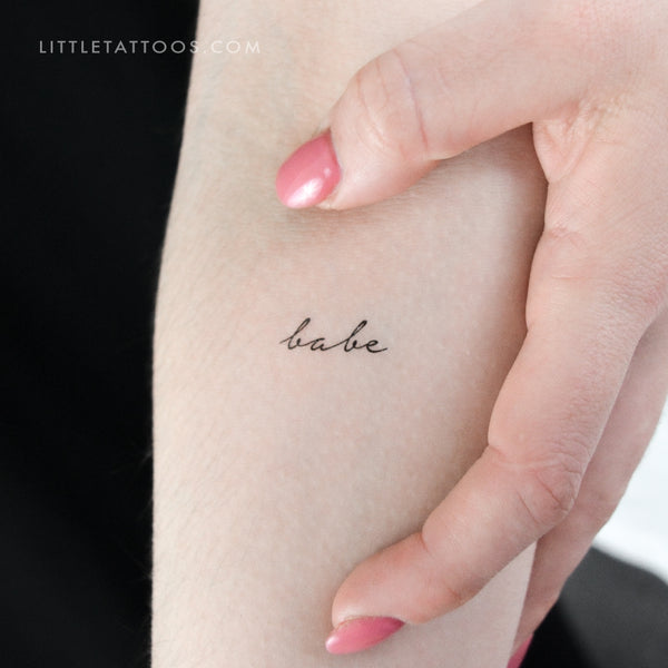 Babe Temporary Tattoo - Set of 3