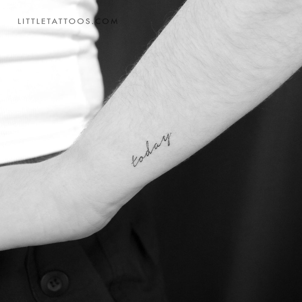 Today Temporary Tattoo - Set of 3