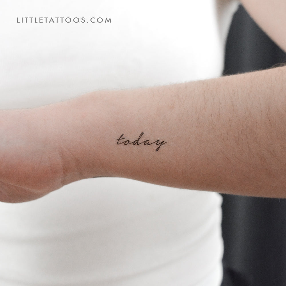 Today Temporary Tattoo - Set of 3