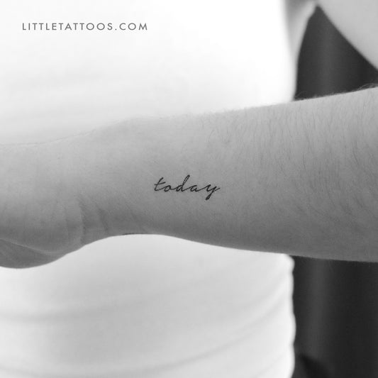 Today Temporary Tattoo - Set of 3
