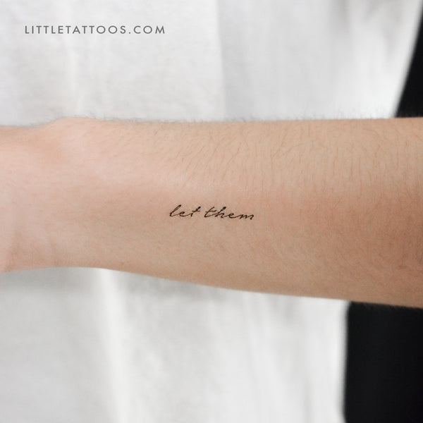 Tiny Let Them Temporary Tattoo - Set of 3
