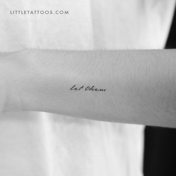 Tiny Let Them Temporary Tattoo - Set of 3