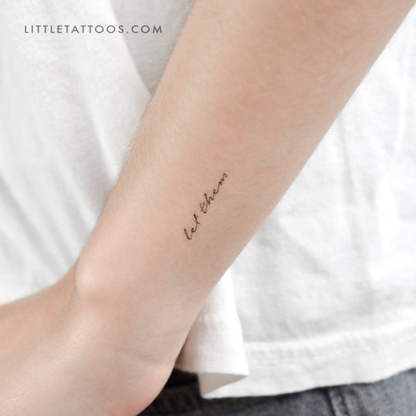Tiny Let Them Temporary Tattoo - Set of 3