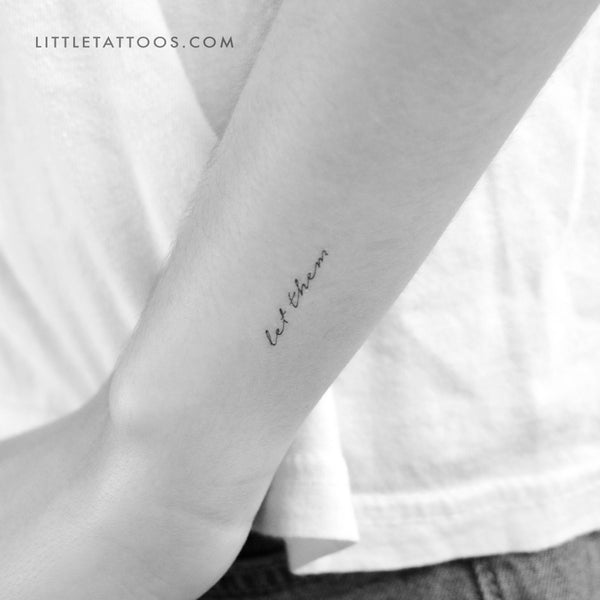 Tiny Let Them Temporary Tattoo - Set of 3