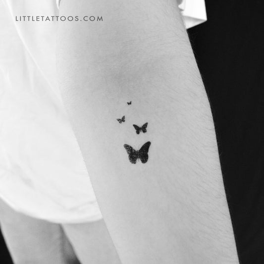 Tatuaje temporal de familia de mariposas (juego de 3)
