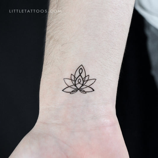 Motherhood Lotus Temporary Tattoo - Set of 3