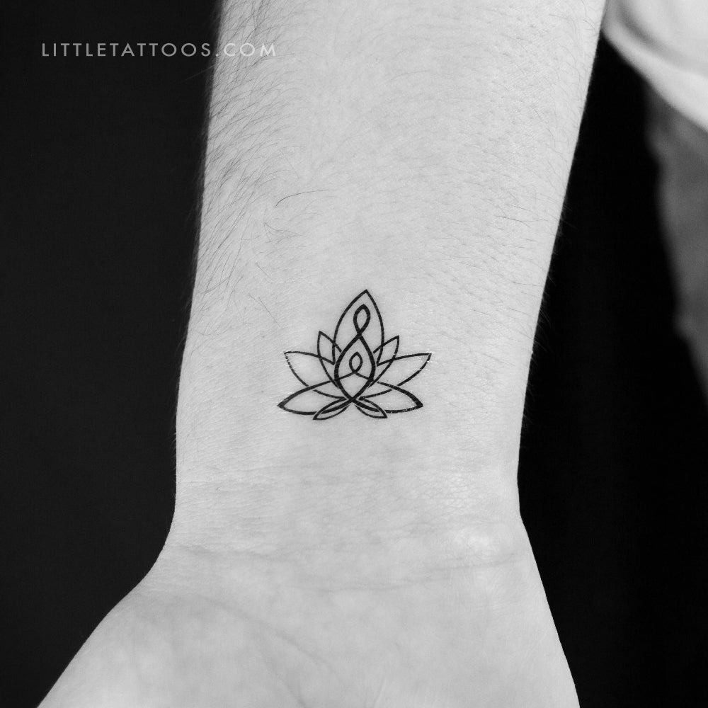 Motherhood Lotus Temporary Tattoo - Set of 3
