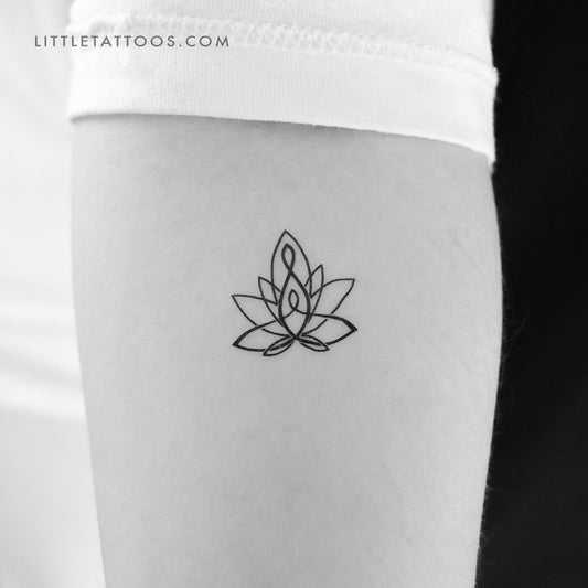 Motherhood Lotus Temporary Tattoo - Set of 3