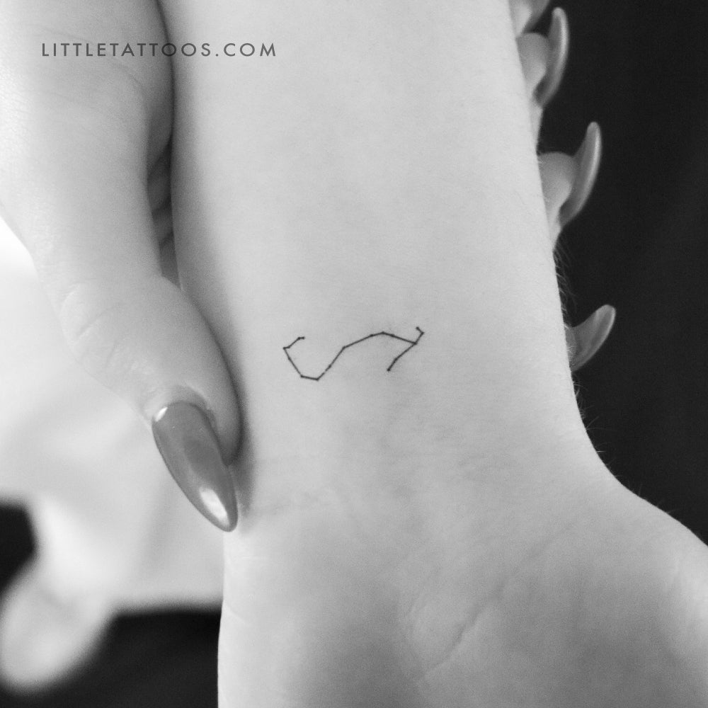 Tiny Scorpius Constellation Temporary Tattoo - Set of 3
