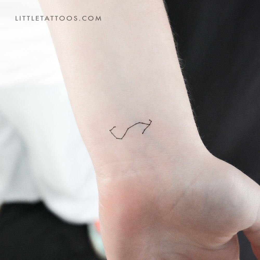 Tiny Scorpius Constellation Temporary Tattoo - Set of 3