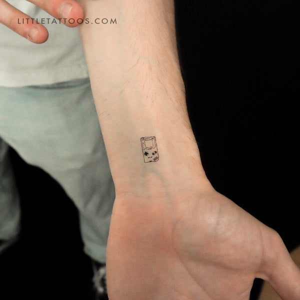 Little Game Boy Temporary Tattoo - Set of 3