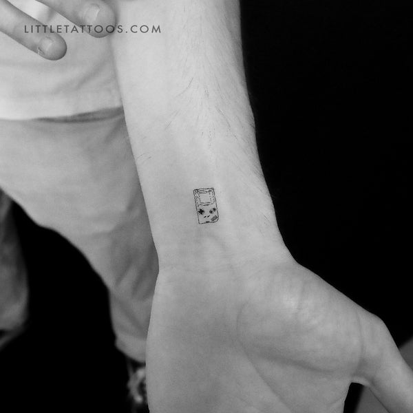 Little Game Boy Temporary Tattoo - Set of 3