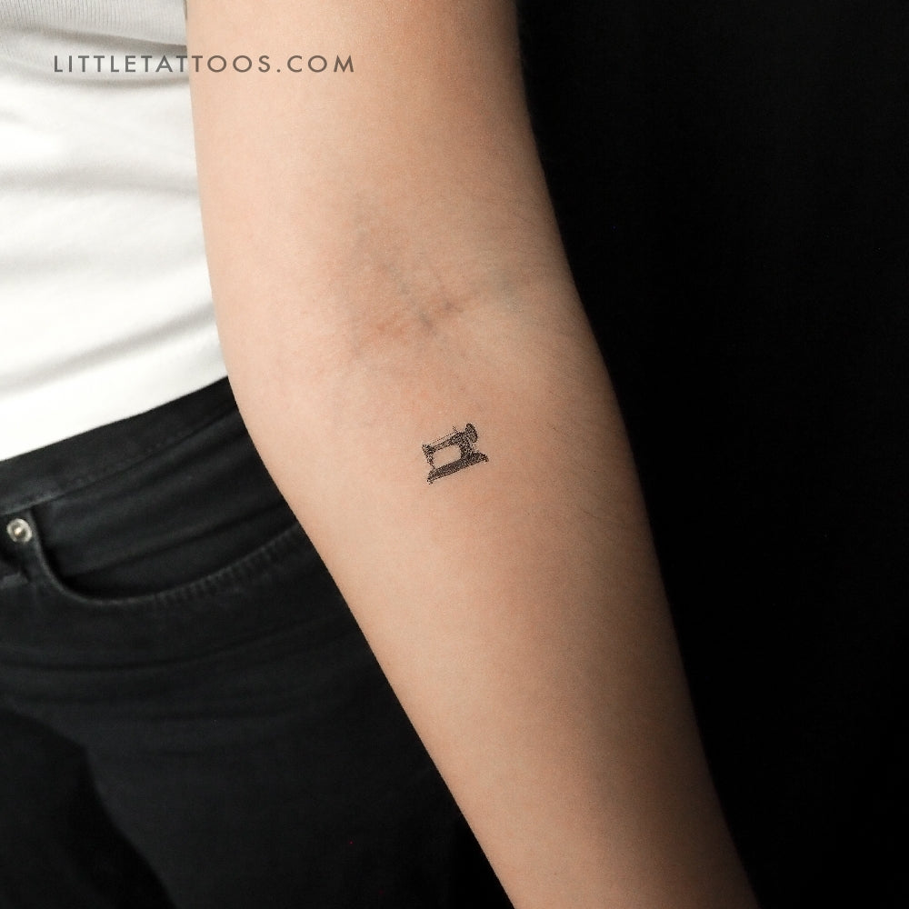 Little Sewing Machine Temporary Tattoo - Set of 3