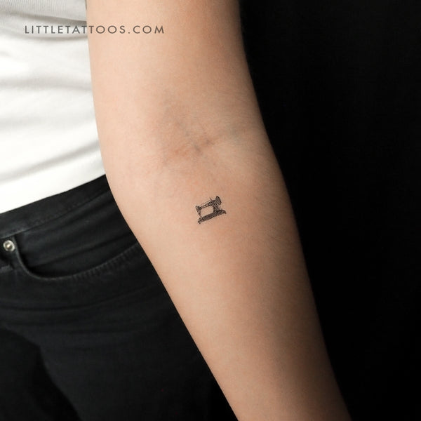 Little Sewing Machine Temporary Tattoo - Set of 3