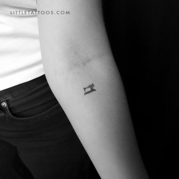 Little Sewing Machine Temporary Tattoo - Set of 3