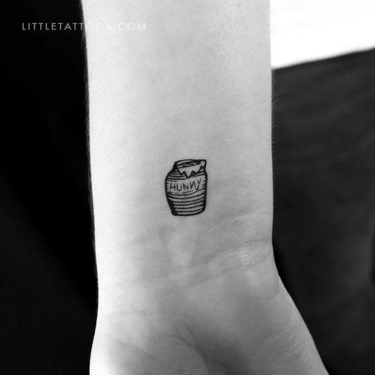 Tatuaje temporal de tarro de miel de Winnie The Pooh - Juego de 3