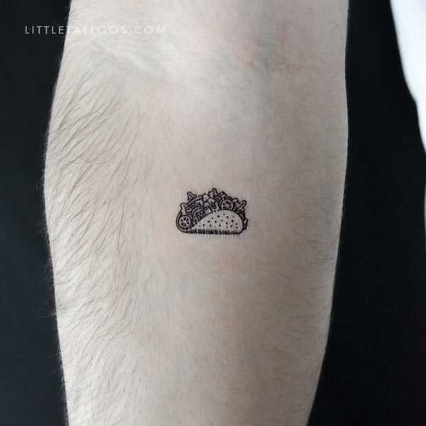 Taco Temporary Tattoo - Set of 3