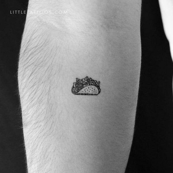 Taco Temporary Tattoo - Set of 3