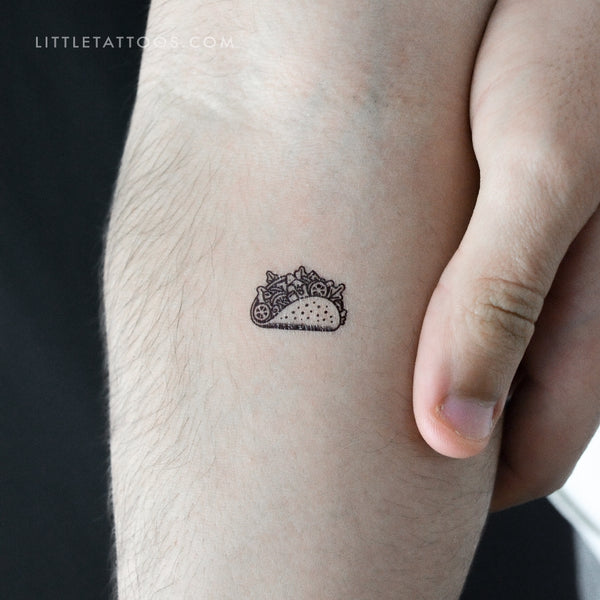 Taco Temporary Tattoo - Set of 3