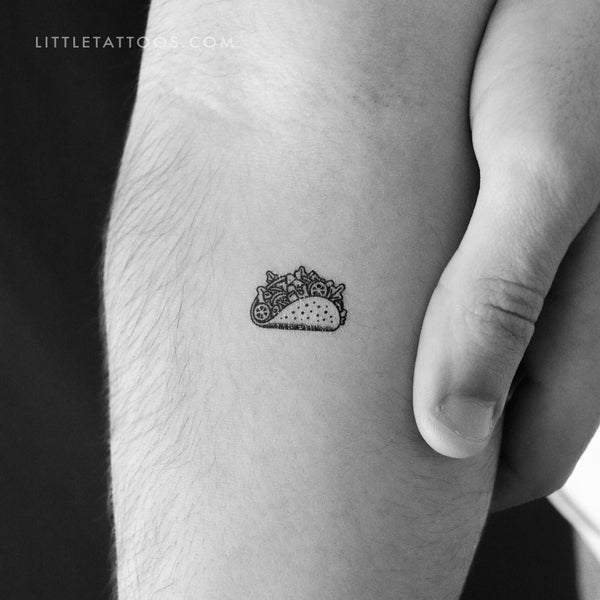 Taco Temporary Tattoo - Set of 3