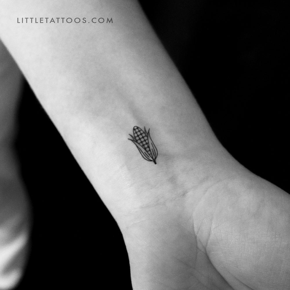 Little Corn Temporary Tattoo - Set of 3
