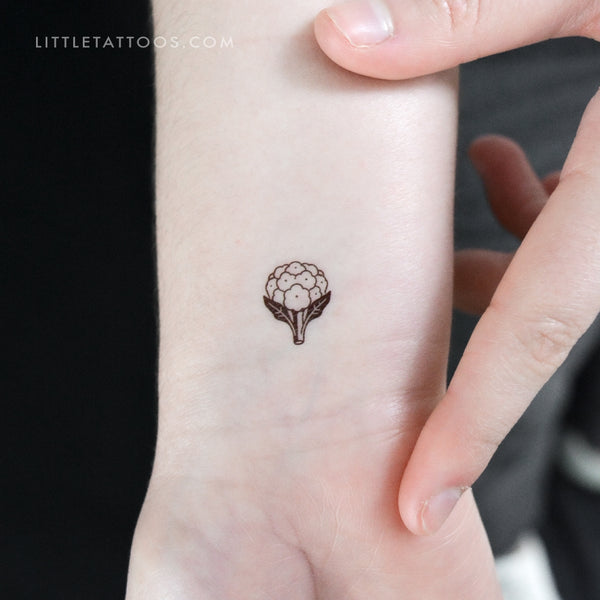 Little Cauliflower Temporary Tattoo - Set of 3