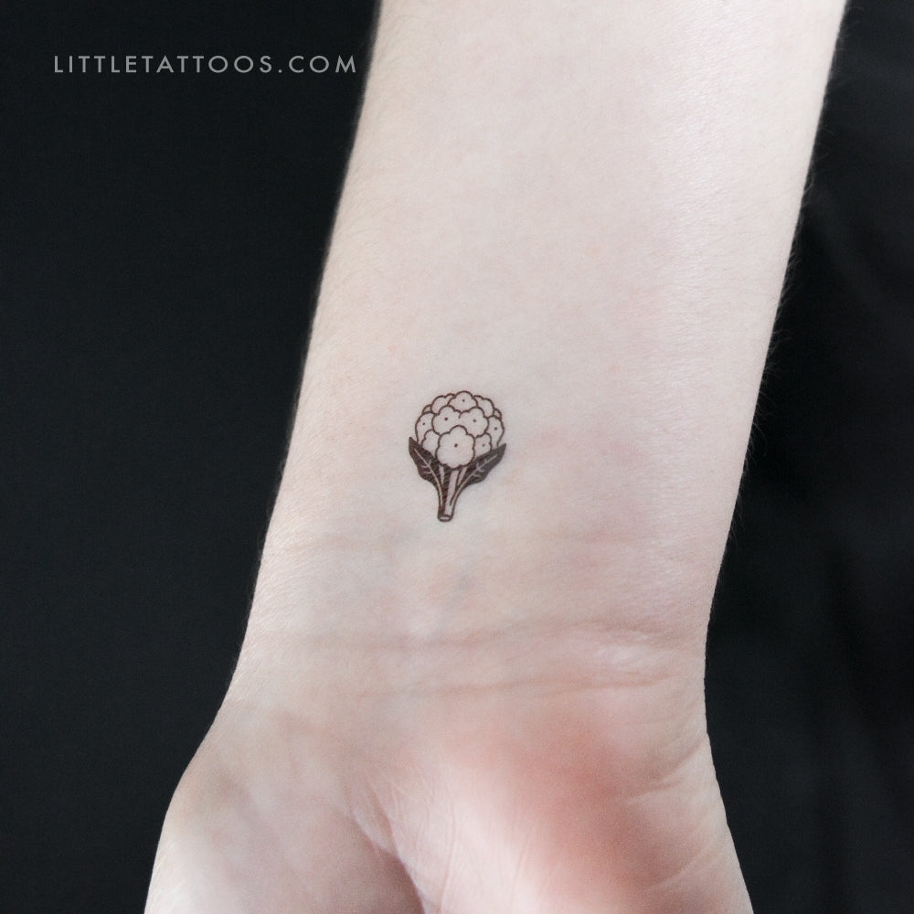 Little Cauliflower Temporary Tattoo - Set of 3