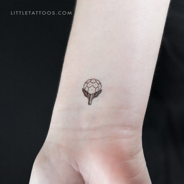 Little Cauliflower Temporary Tattoo - Set of 3