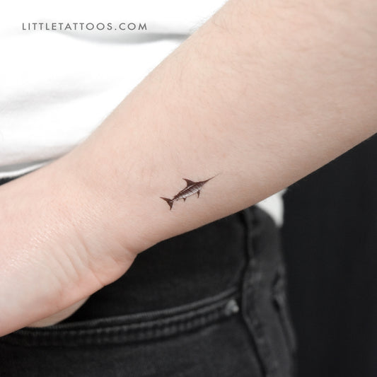 Swordfish Temporary Tattoo - Set of 3