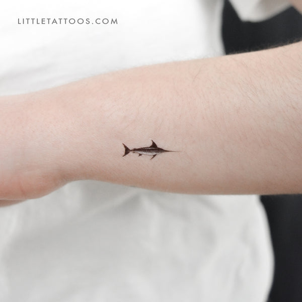 Swordfish Temporary Tattoo - Set of 3