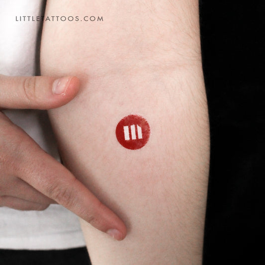 MicroStrategy Logo Temporary Tattoo - Set of 3