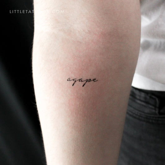 Agape Temporary Tattoo - Set of 3