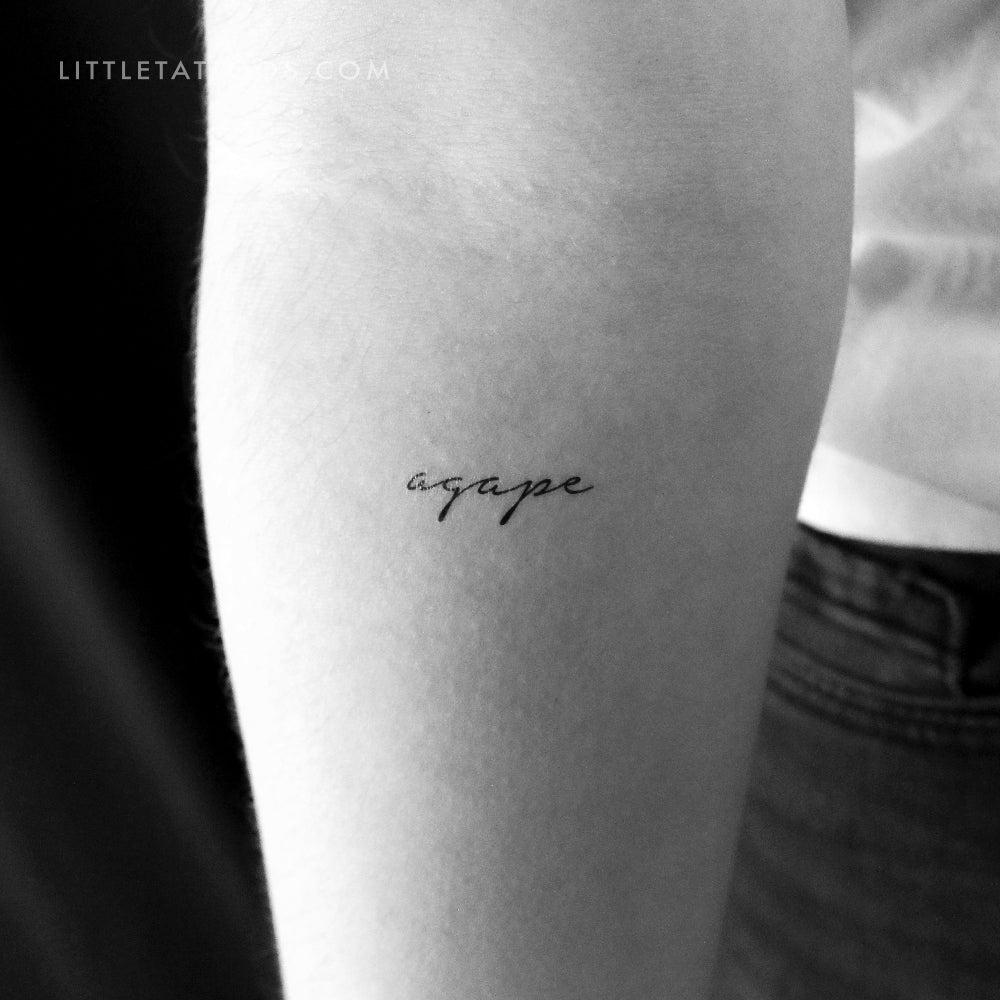 Agape Temporary Tattoo - Set of 3